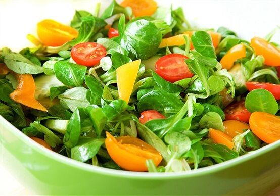 zayıflama sebze salatası